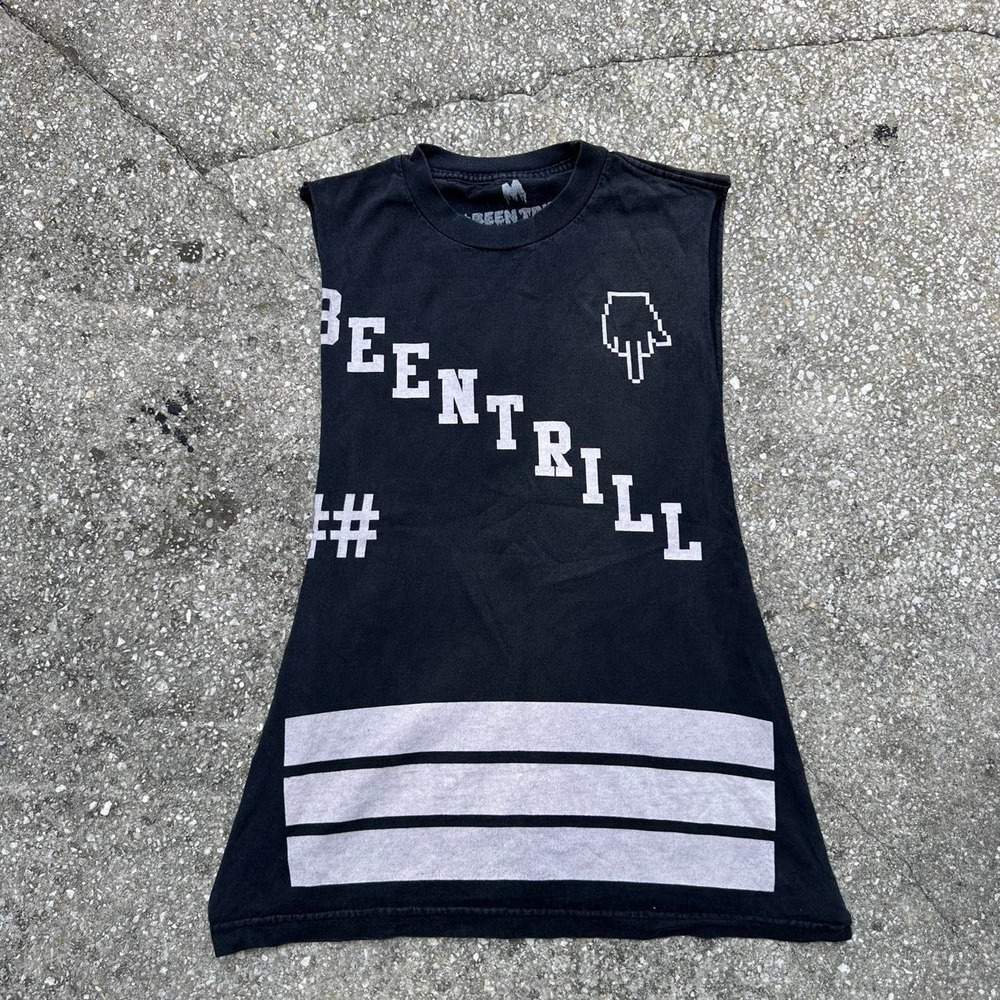 BEEN TRILL Mallratz #13 Black Sleeveless Tank Top Men's Size M Graphic Tee Sz Md